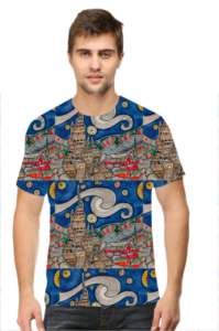 Madhubani Art AOP T-shirt