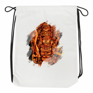 Kerala Art Goddess Drawstring Bag