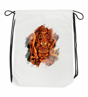 Kerala Art Goddess Drawstring Bag