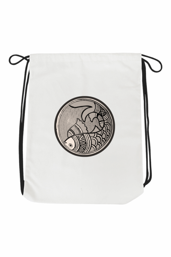 Madhubani Art Drawstring Bag