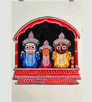 Sri Jagannath Trio - Original Print Poster - A3