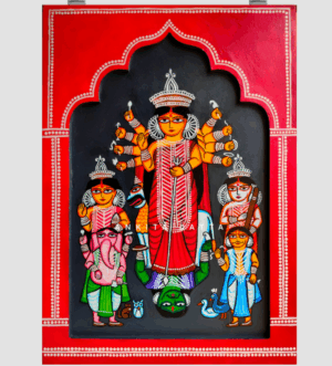 Durga Pattachitra - Original Print Poster - A3
