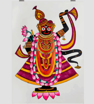 Jagannath Srinathji Style - Original Print Poster - A3