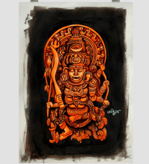 Kerala Art Goddess - Original Print Poster - A3