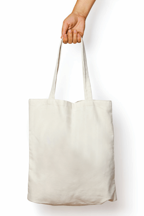 Madhubani Art Tote Bag Grey - Image 2