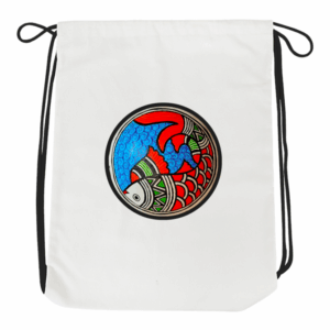 Madhubani Art Drawstring Bag
