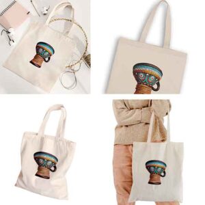 Dot Mandala Tote Collage