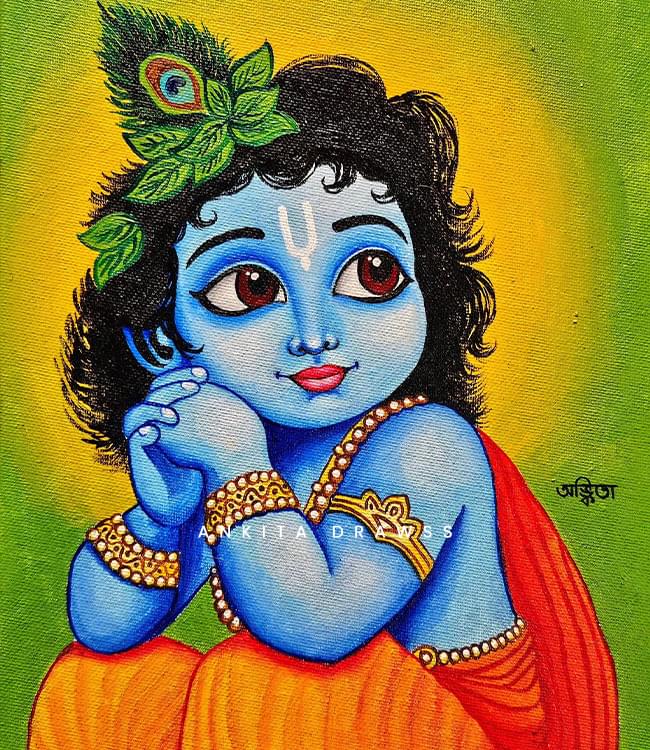 Sri Krishna Canvas Painting