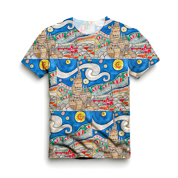Madhubani Art AOP T-shirt