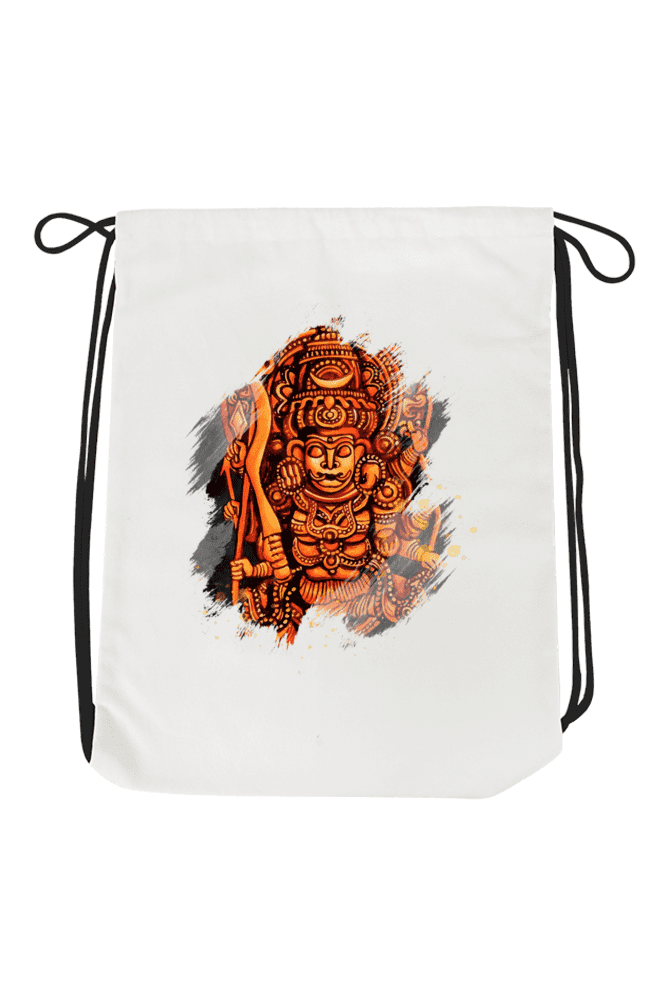 Kerala Art Goddess Drawstring Bag